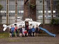 Das Bild zeigt ein Gruppenbild der Teilnehmer des Reparatur-Workshops