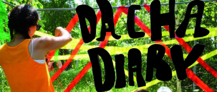 Das Bild zeigt Mitglieder der Ku?nstler-Residenz DACHA DIARY