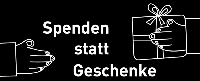 Spenden statt Geschenke